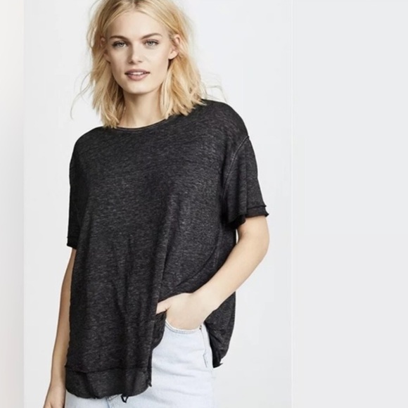 Free People We The Free Cloud 9 Frayed Hem Knit Tee E - Picture 10 of 12